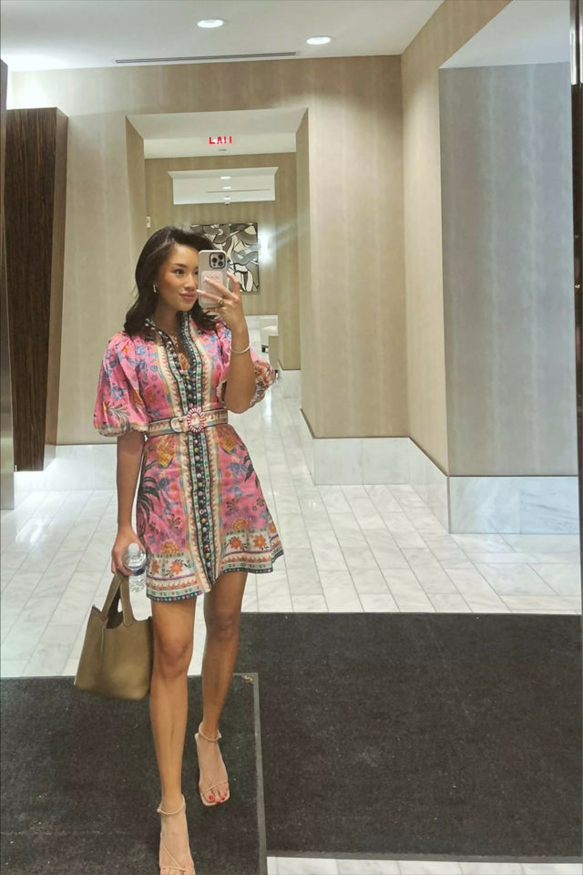 Zimmermann Ginger Buttoned Mini Dress - Size 2 - Dresses