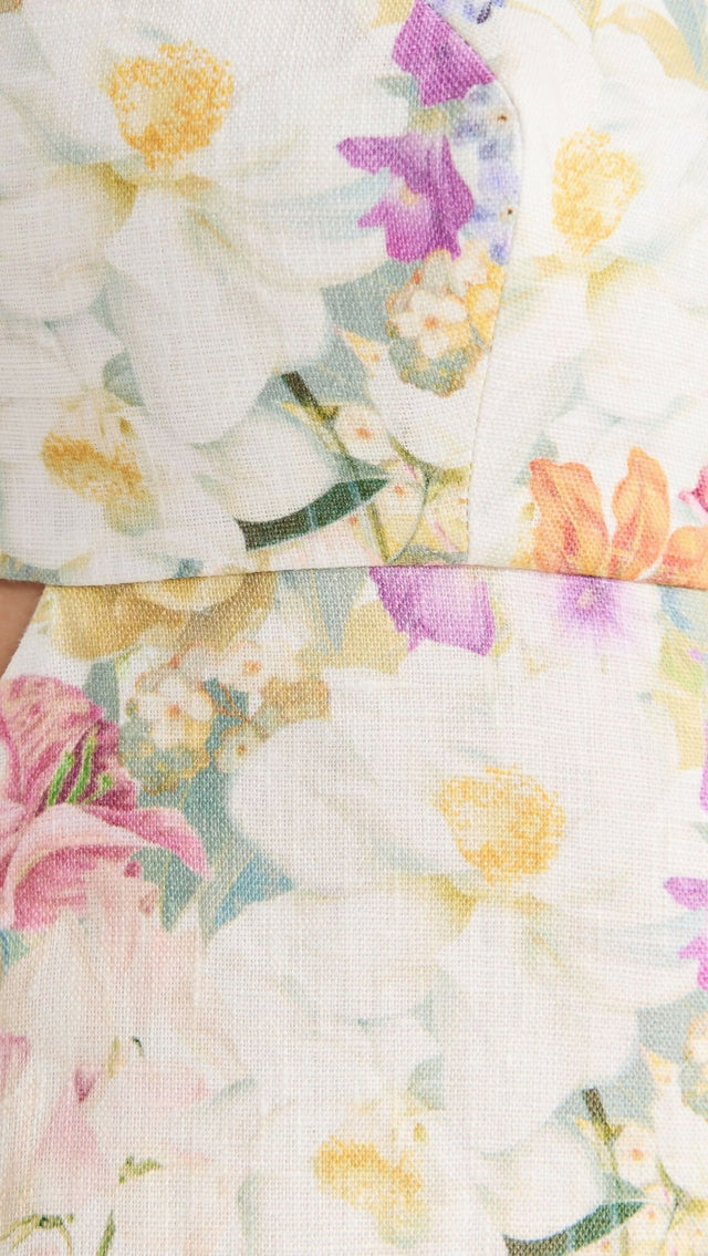 Zimmermann Harmony Tie Shoulder Midi Dress - Dresses