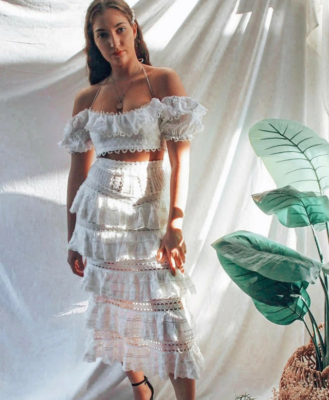Zimmermann Heathers Frill Set - 6 / White - Outfit Sets