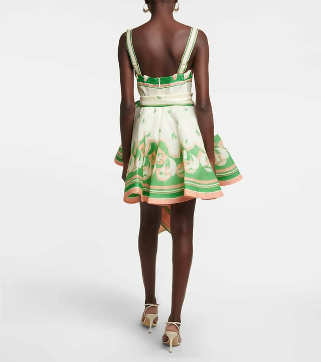 Zimmermann - Zimmermann High Tide Eyelet Mini in Green Sailboats