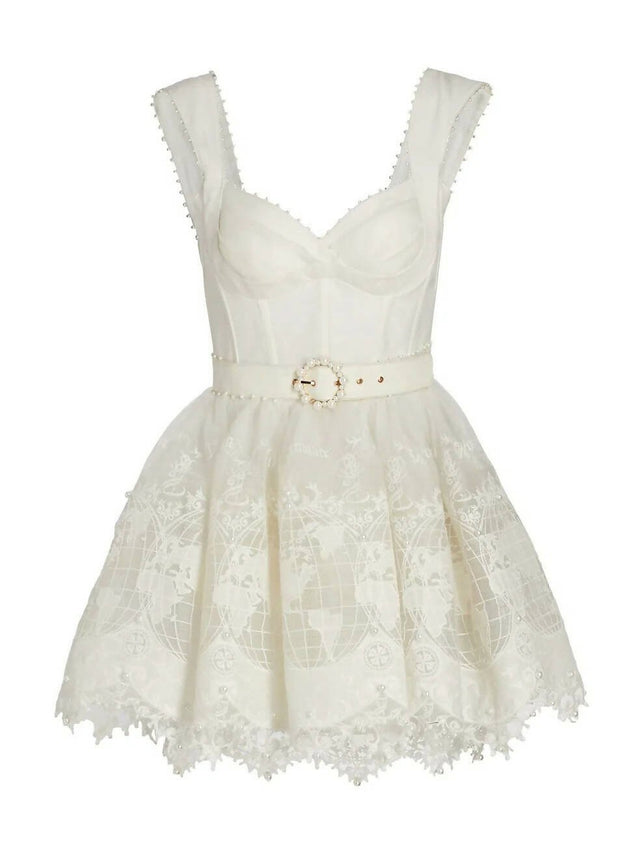 Zimmermann - Zimmermann High Tide Lace Corset Map Dress