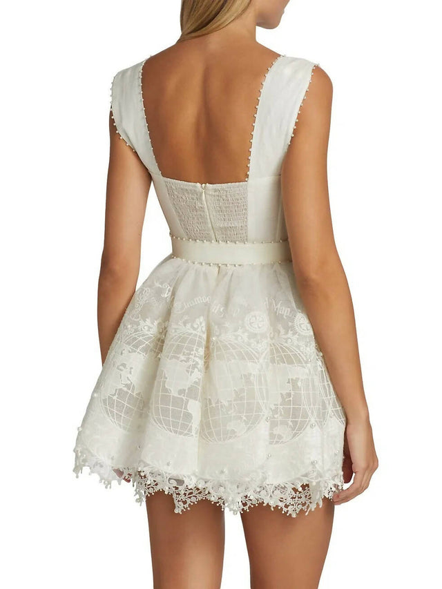 Zimmermann - Zimmermann High Tide Lace Corset Map Dress