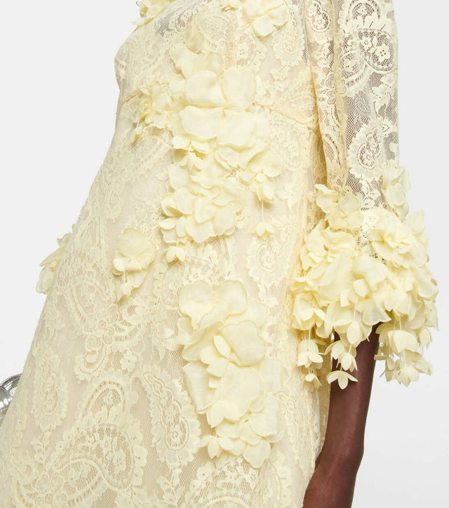 Zimmermann - Zimmermann High Tide Lace Midi Dress