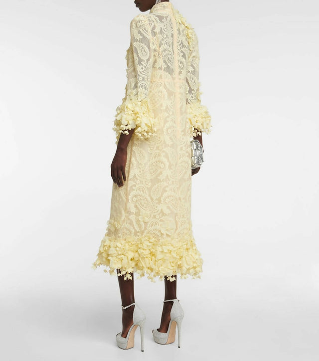 Zimmermann - Zimmermann High Tide Lace Midi Dress
