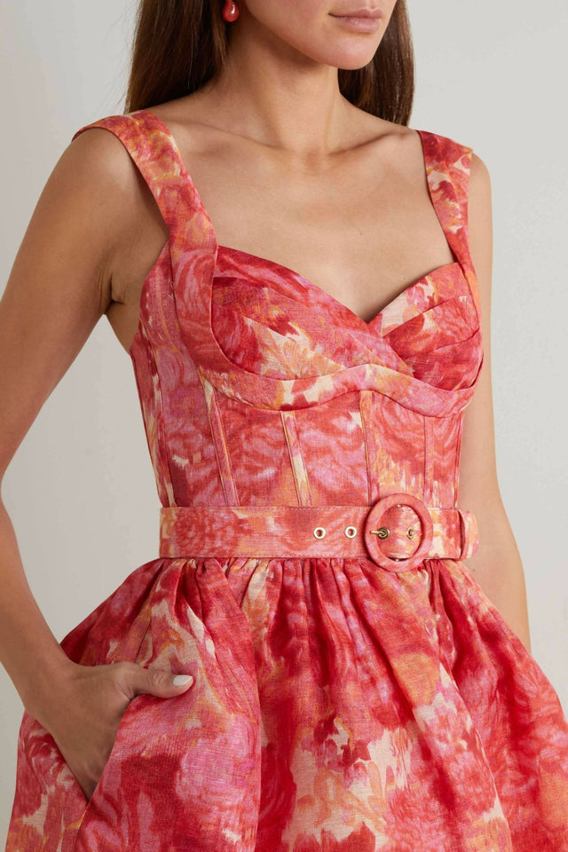 Zimmermann - Zimmermann High Tide Mini Pink Ikat Floral