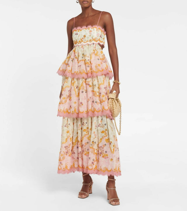 Zimmermann - Zimmermann Laurel Frill Midi Dress