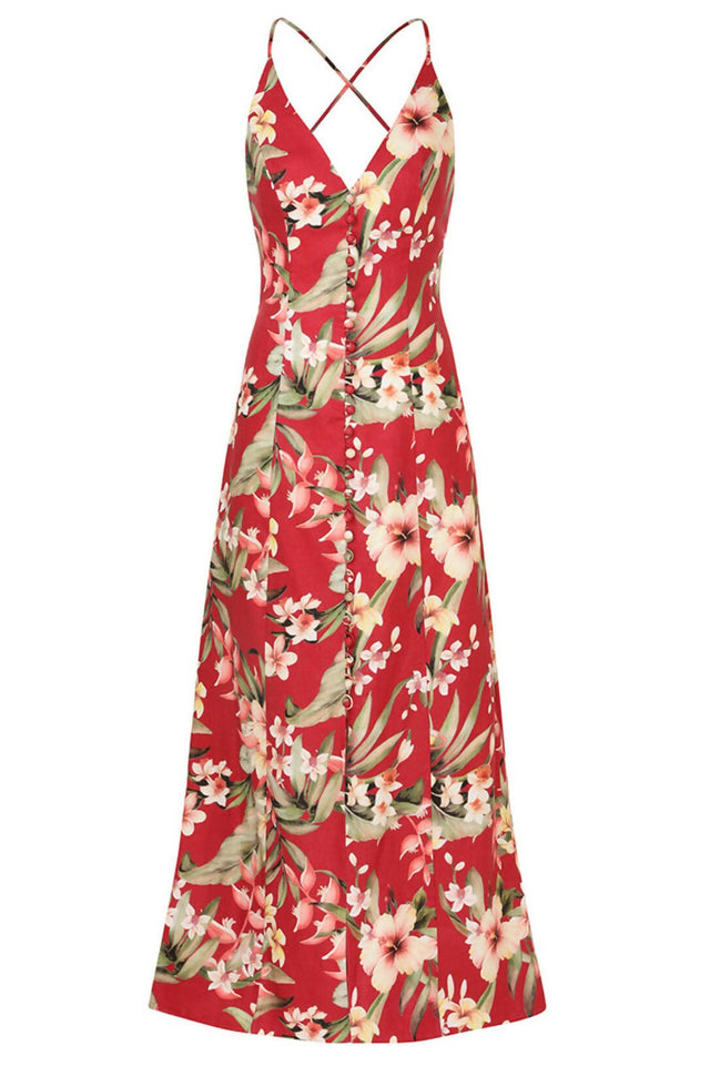 Zimmermann - Zimmermann Lexi Slip Dress in Red Palm
