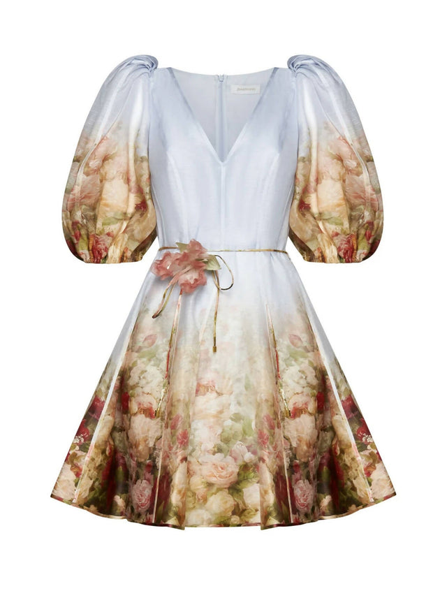 Zimmermann Luminosity Flip Mini Dress Floral Size - Dresses