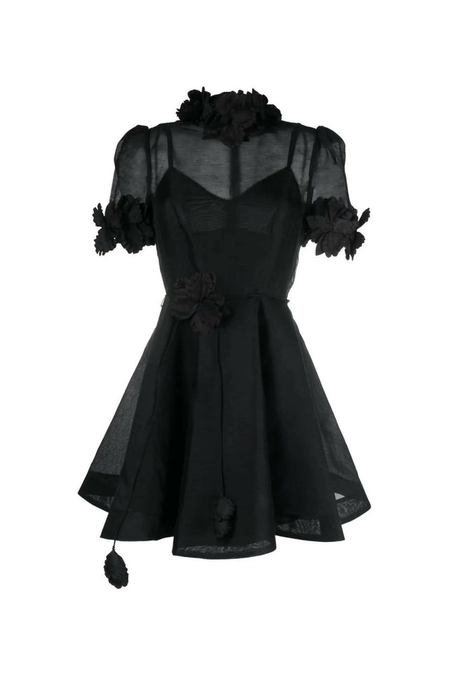 Zimmermann Luminosity Liftoff Flower Mini Dress - Dresses