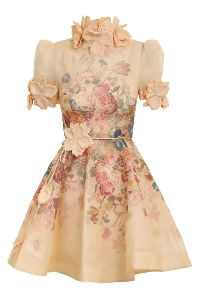 Zimmermann Luminosity Liftoff Flower Mini Dress Size 1 - 8 / Floral - Dresses