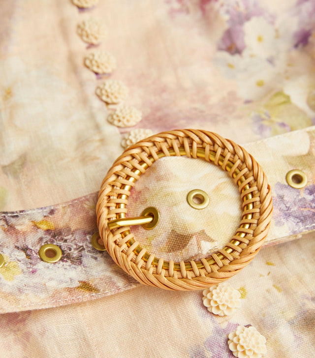 Zimmermann Lyrical Buttoned Midi Dress in Dreamy Floral Size 1/ AU 10 - 10 / Floral - Dresses