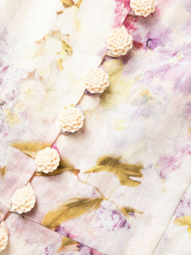 Zimmermann Lyrical Buttoned Mini Dress - Dresses