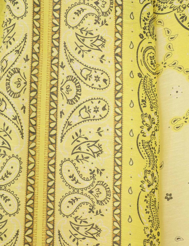 Zimmermann Matchmaker Bow Yellow Dress - 12 / Yellow - Dresses