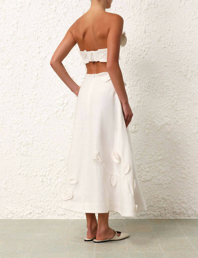 Zimmermann - Zimmermann Matchmaker Rose Bra & Flare Skirt