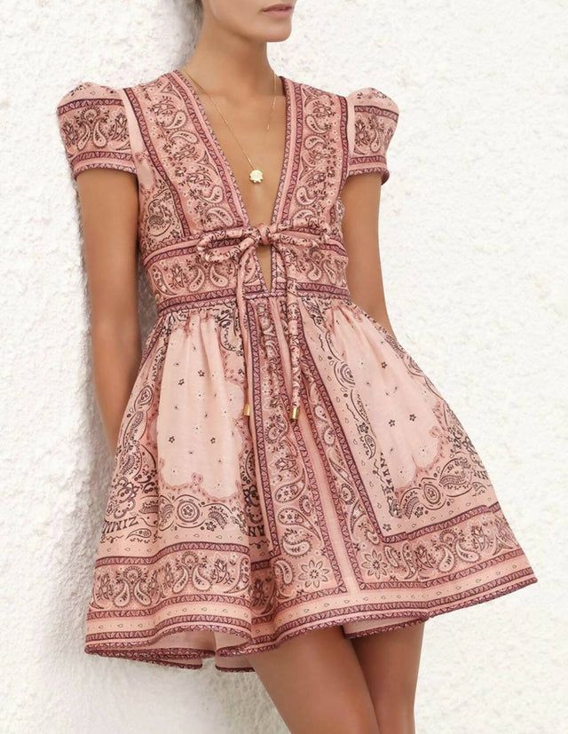Zimmermann - Zimmermann Matchmaker Structured Mini in Pink Bandana