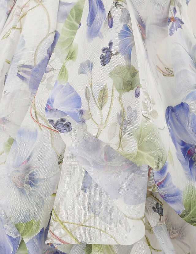 Zimmermann - Zimmermann Natura Draped Mini in Blue Floral