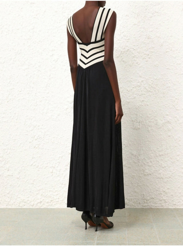 Zimmermann Natura Halter Neck Midi Dress - 12 / Multi - Dresses