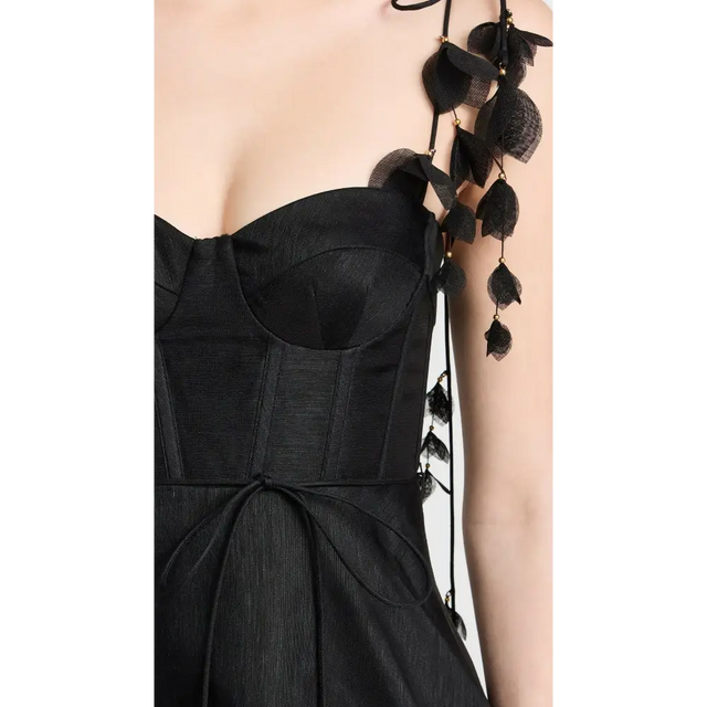 Zimmermann Natura Midi Corset Dress Black Size 3 - 14 / Black - Dresses