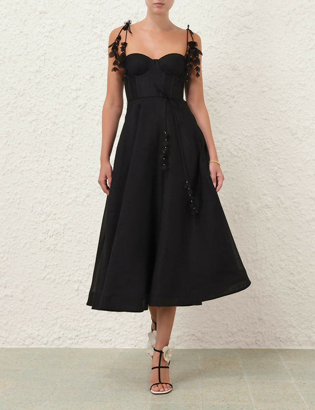 Zimmermann Natura Midi Corset Dress - Size 2 - Dresses