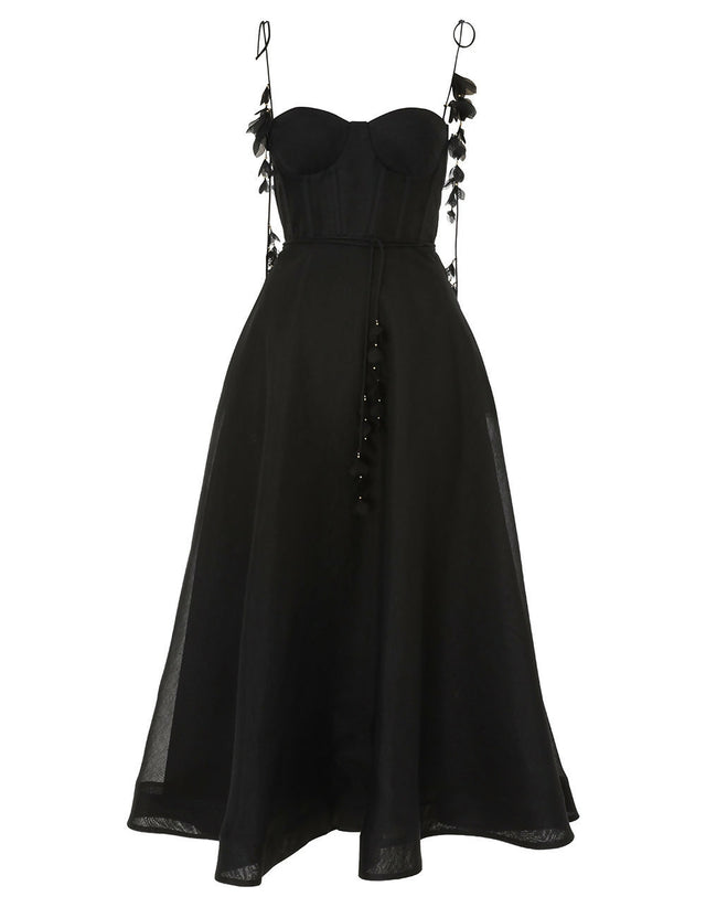 Zimmermann Natura Midi Corset Dress - Size 2 - Dresses