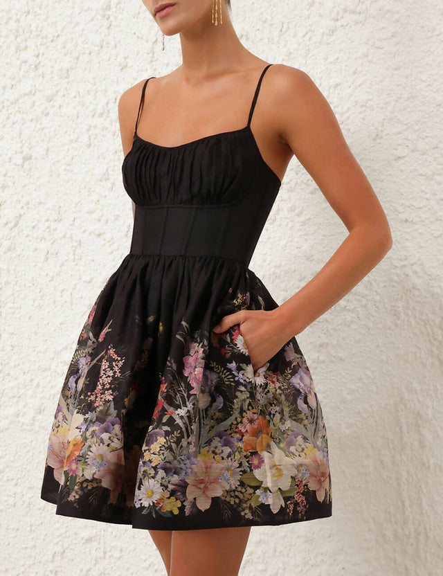 Zimmermann - Zimmermann Natura Ruched Mini Dress