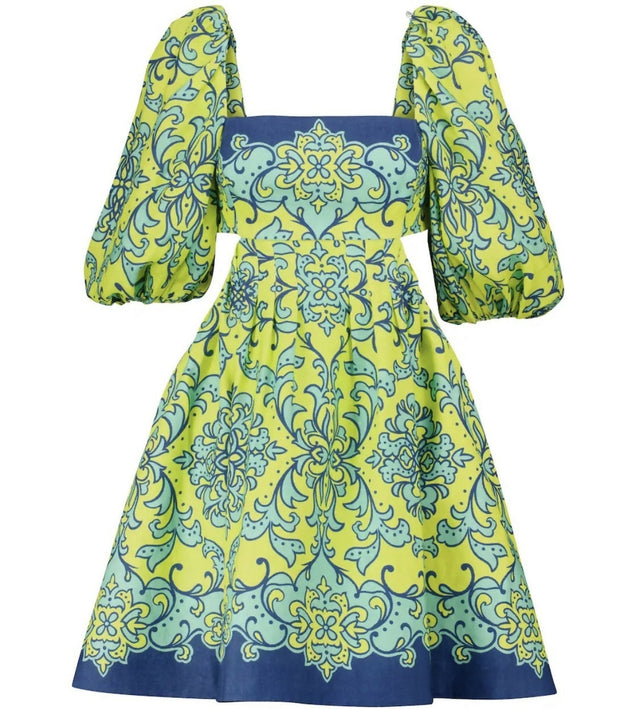 Zimmermann Nina Cut Out Mini Dress - 8 / Multi - Dresses