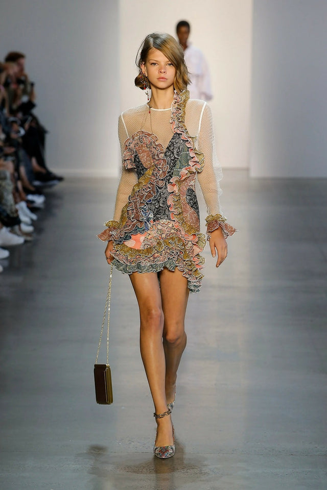 Zimmermann Ninety Six Spliced Mini Dress - Multi - Dresses