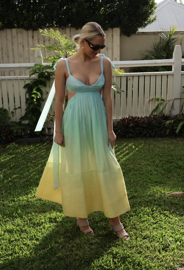 Zimmermann Oasis Bralette Gown - 8 / Multi - Dresses