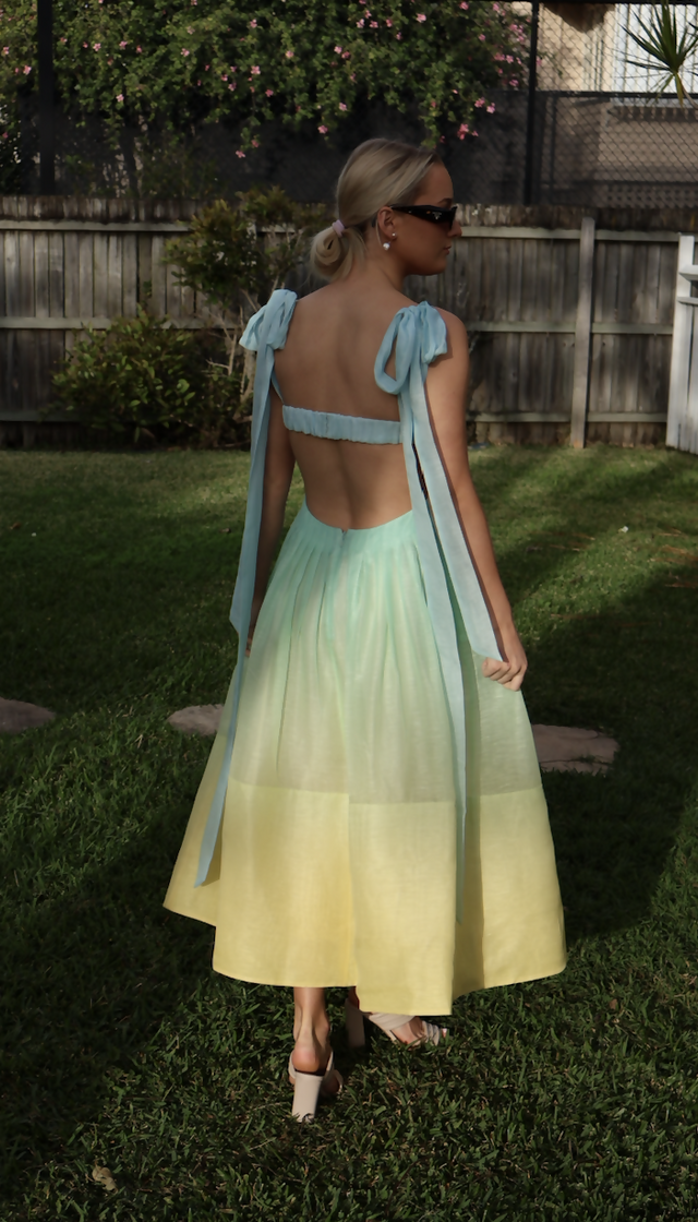 Zimmermann Oasis Bralette Gown - 8 / Multi - Dresses