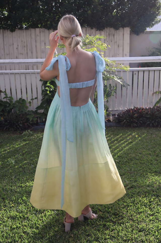 Zimmermann Oasis Bralette Gown - 8 / Multi - Dresses