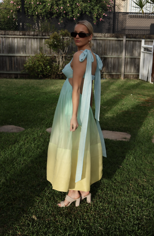 Zimmermann Oasis Bralette Gown - 8 / Multi - Dresses