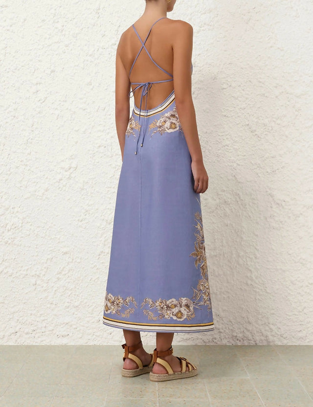 Zimmermann Ottie Slip Dress - 8 / Multi - Dresses