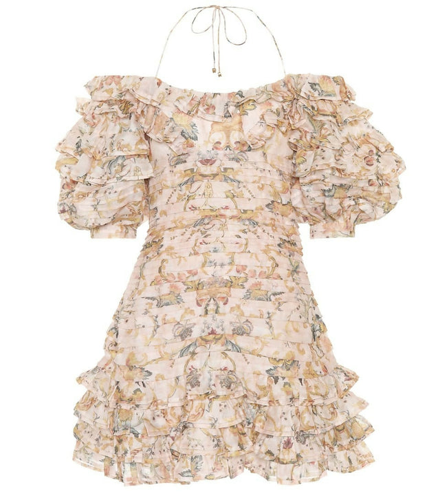Zimmermann Painted Heart Fold Mini Size 1 - 10 / Floral - Dresses
