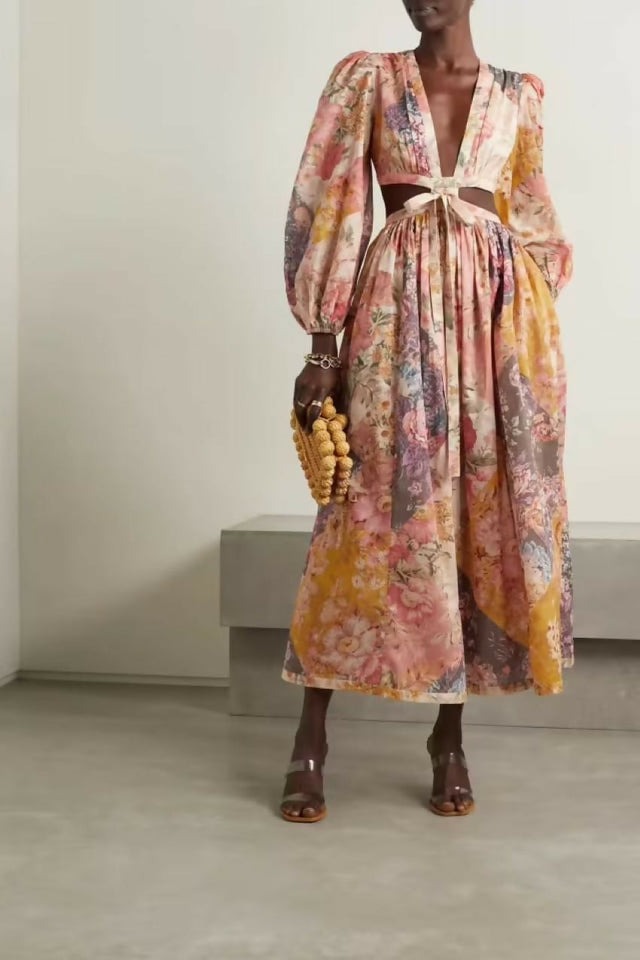 ZimmermannPattiePatchworkLongDressinPatchFloral