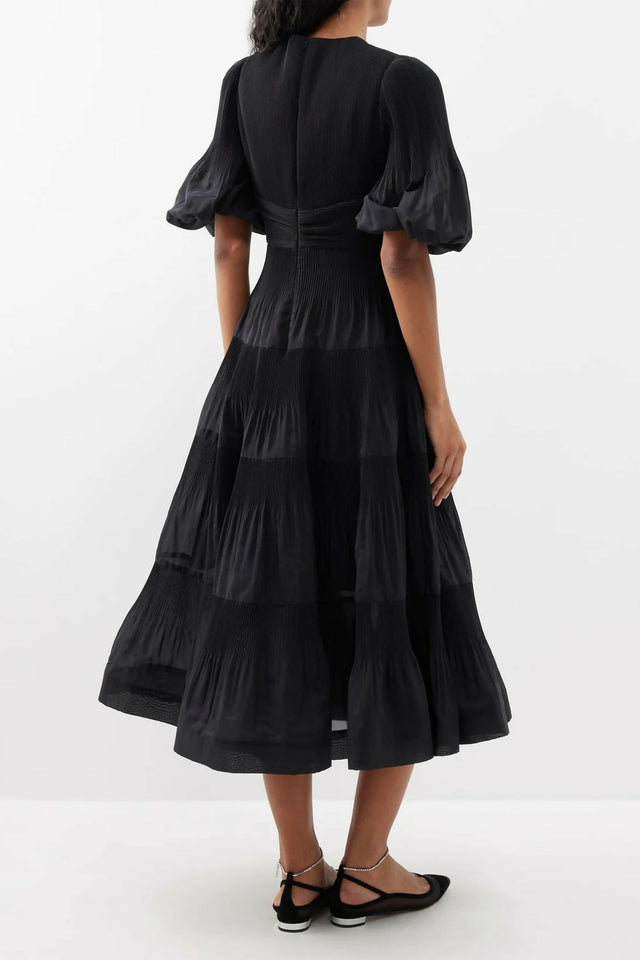 Zimmermannpleateddressblack4