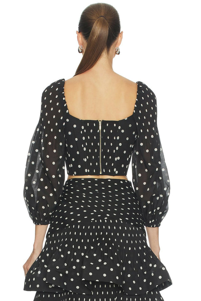 Zimmermann Pleated Skirt & Top - 10 / Black - Outfit Sets