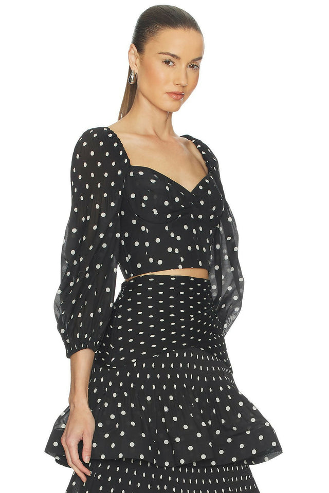Zimmermann Pleated Skirt & Top - 10 / Black - Outfit Sets
