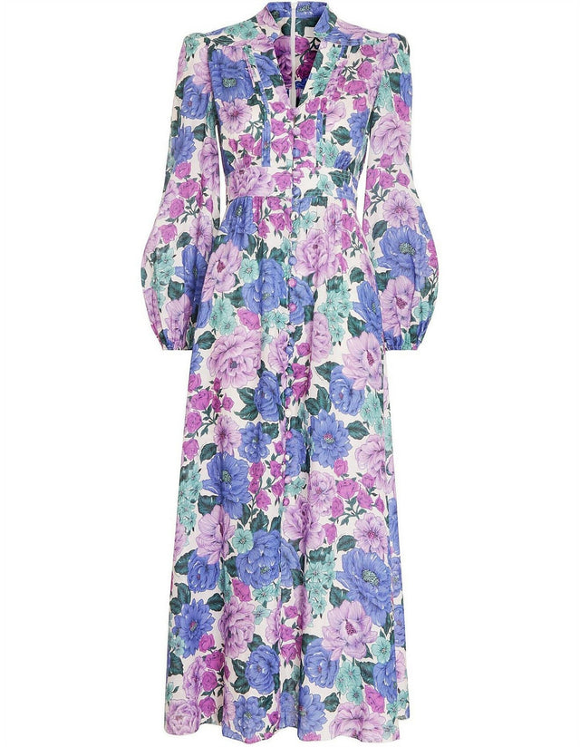 Zimmermann Poppy Plunge Midi Dress Size 2 - 12 / Floral - Dresses
