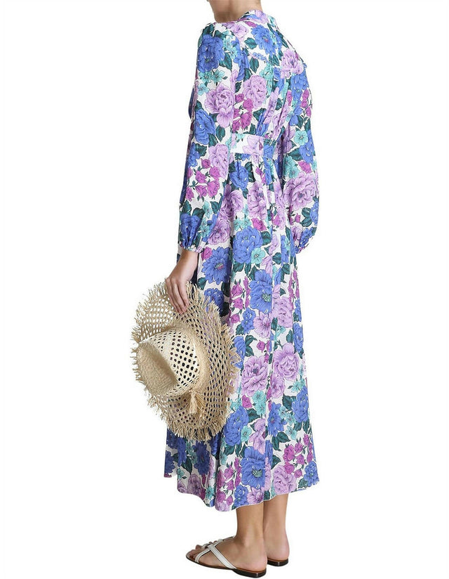 Zimmermann Poppy Plunge Midi Dress Size 2 - 12 / Floral - Dresses