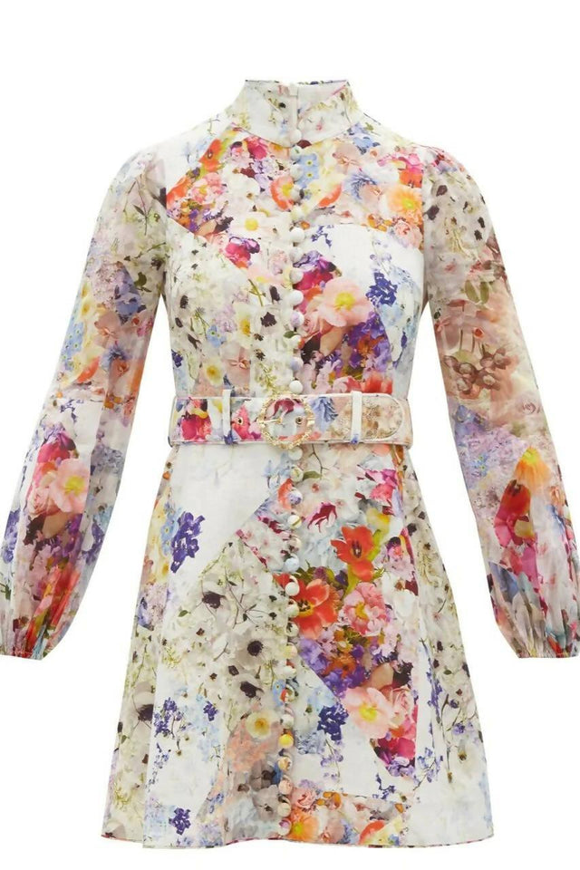 Zimmermann - Zimmermann Prima Belted Mini Dress