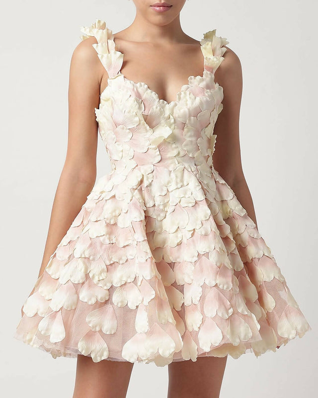 Zimmermann - Zimmermann Prima Petal Mini Dress Pink Size 1 / Au 8-10 (Super rare)