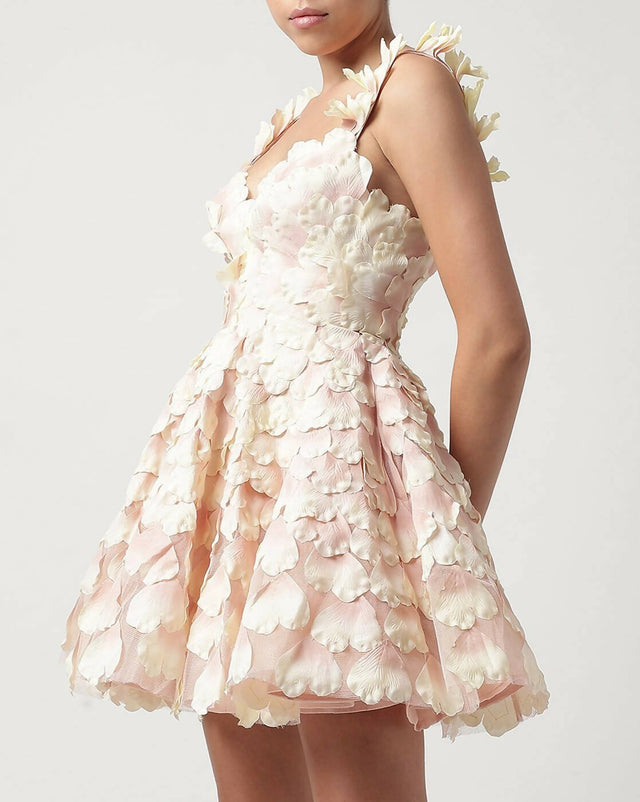 Zimmermann - Zimmermann Prima Petal Mini Dress Pink Size 1 / Au 8-10 (Super rare)