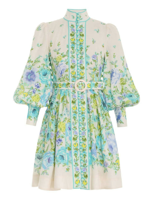 Zimmermann - Zimmermann Raie Buttoned Mini Dress