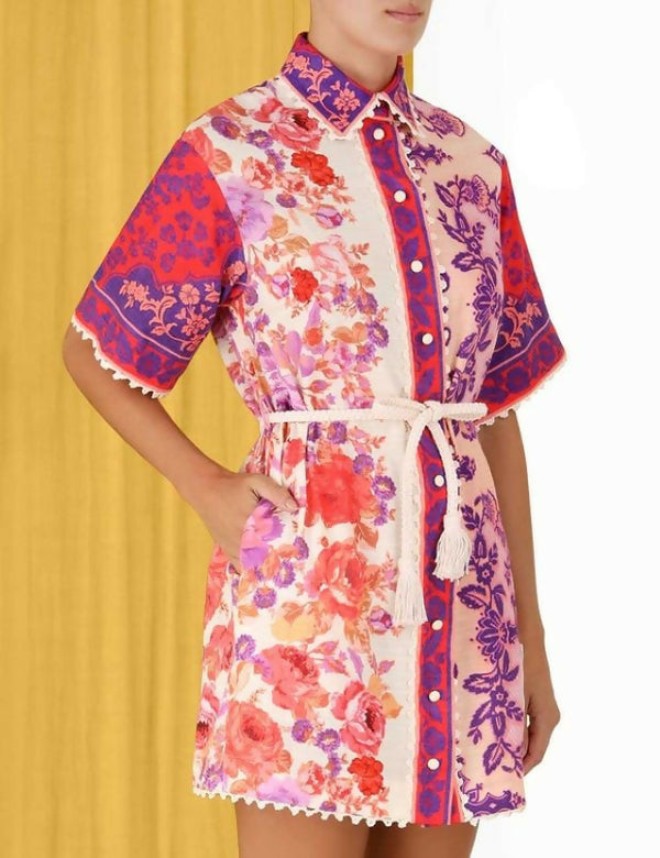 ZimmermannRaieTrimmedShirtDressFront