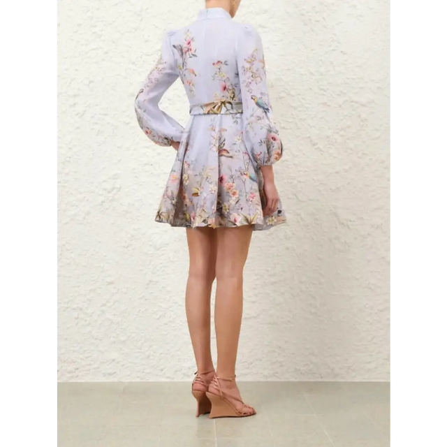 Zimmermann Rebellion Button Mini Dress - 12 / Print - Dresses