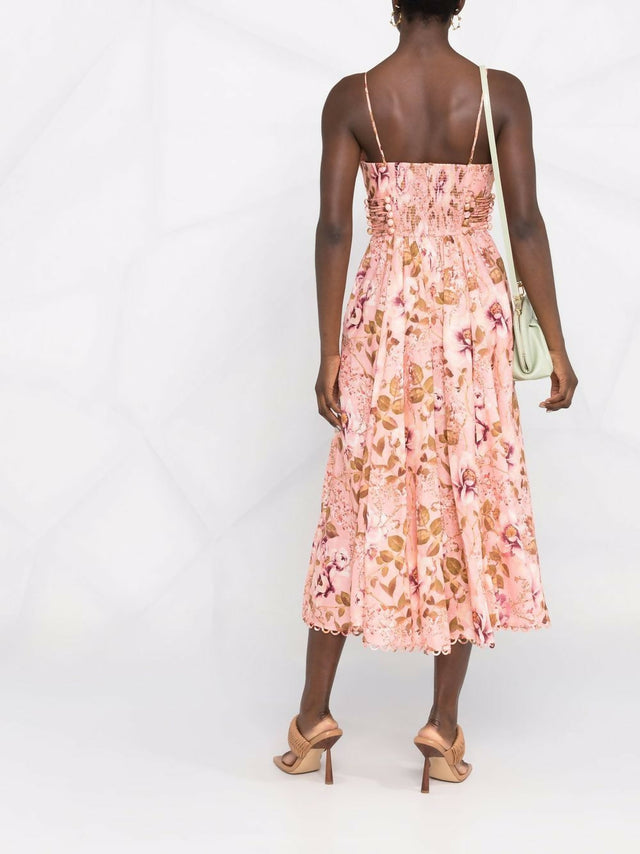 Zimmermann Rosa Laced Picnic Dress - 12 / Floral - Dresses
