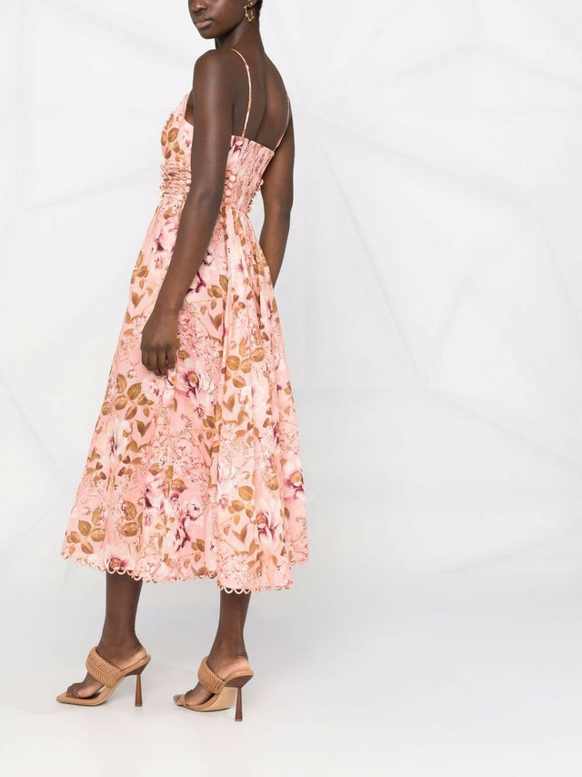 Zimmermann Rosa Laced Picnic Dress - 12 / Floral - Dresses