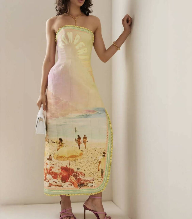 Zimmermann Structured Coaster Midi Dress Multi Size - Dresses