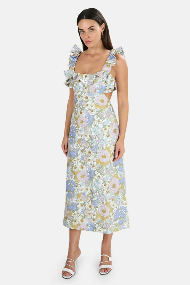 Zimmermann - Zimmermann Super Eight Frilled Midi Dress