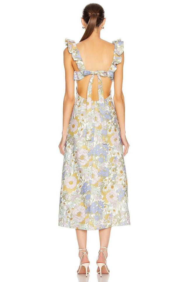 Zimmermann Super Eight Midi Dress - 4 / Floral - Dresses